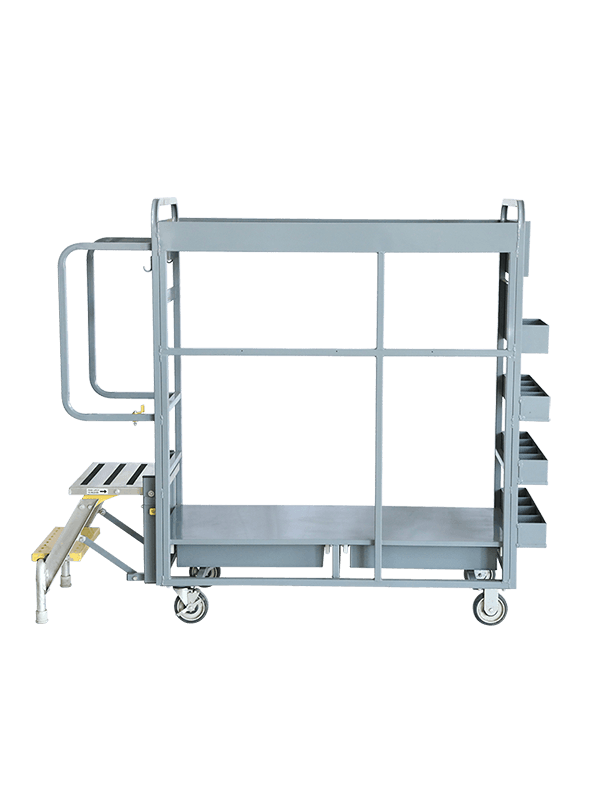 Second floor module with Aluminum Ladder Trolley 