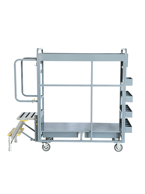 Second floor module with Aluminum Ladder Trolley 
