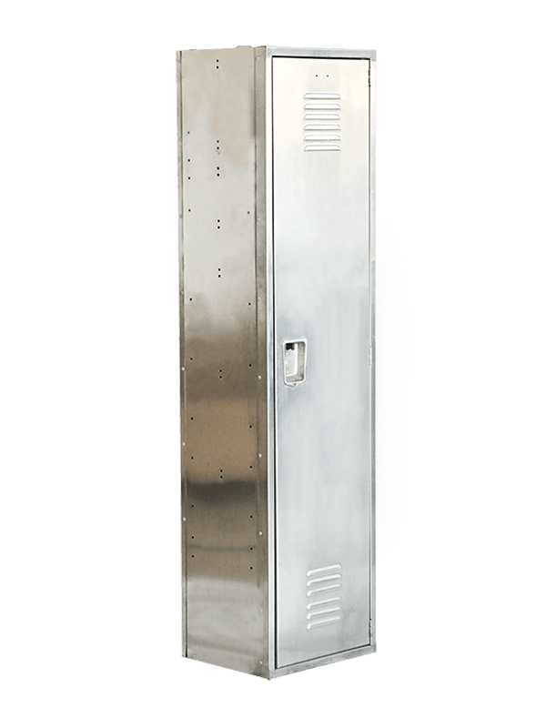 How durable are the hardware and fasteners of stainless steel lockers?