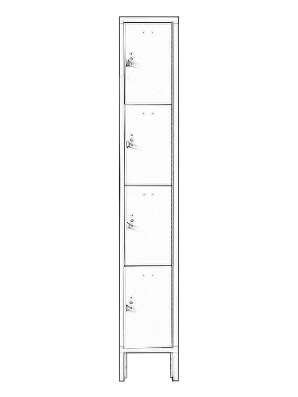Four Tier Locker