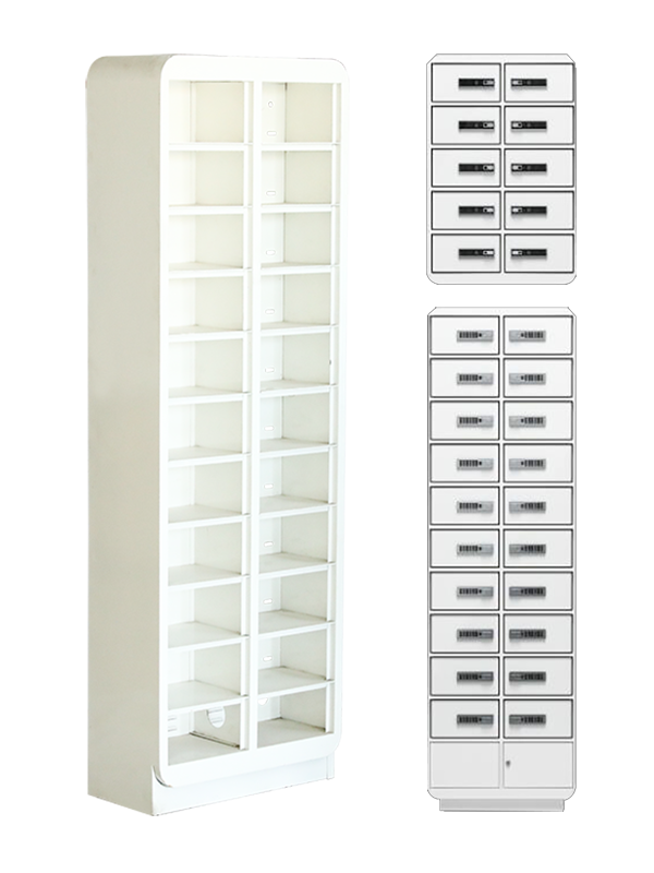 Mobile phone storage cabinet