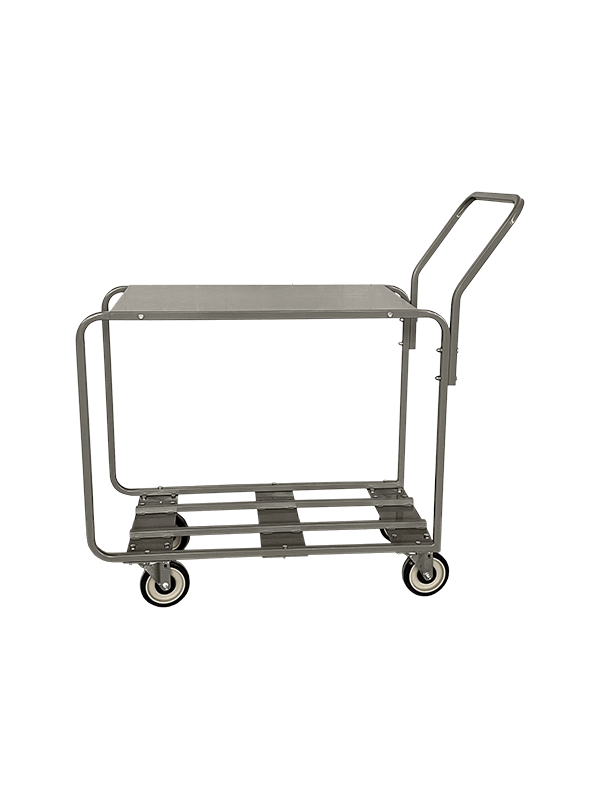 How is the conductivity of aluminum trolley used in industrial applications?